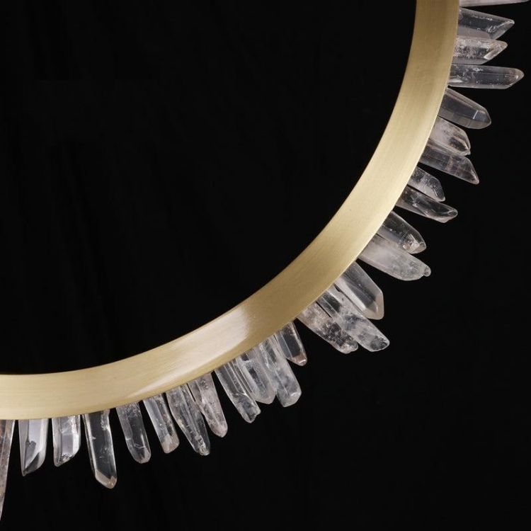 JC Rock Crystal Ring Chandelier For Living Room
