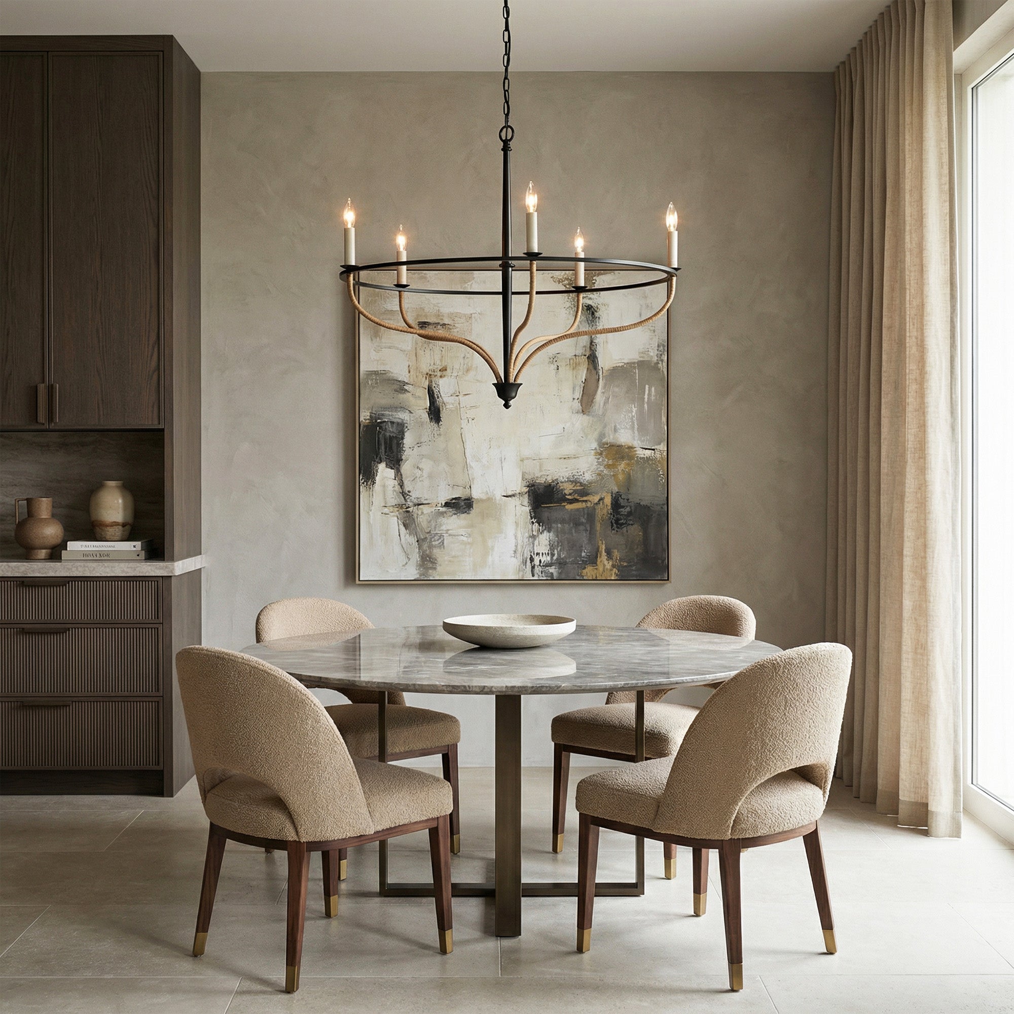 Rosalind Rattan Chandelier