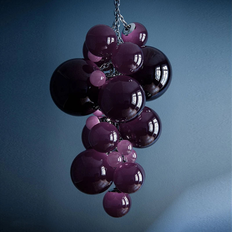 Fruit Grape Hanging Swag Chandelier
