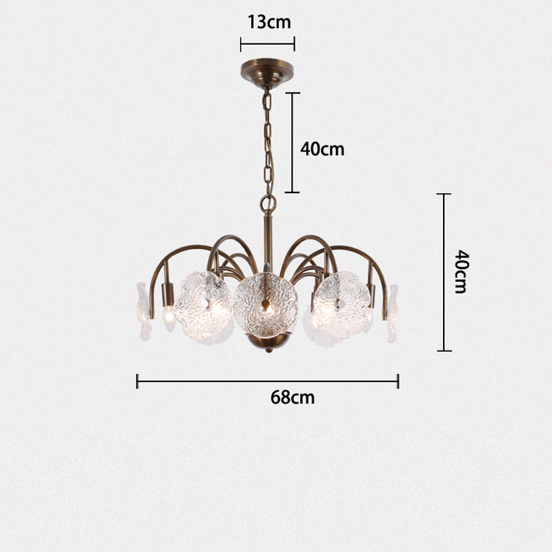 Lysan Vintage Glass Luxury Large Tiered Chandelier For Living Room chandeliers for dining room,chandeliers for stairways,chandeliers for foyer,chandeliers for bedrooms,chandeliers for kitchen,chandeliers for living room Kevin Studio Inc 26.8" Bronze