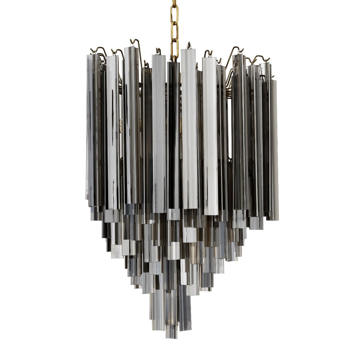 Salerno Modern Chandelier - Brass/Nickel (Ex-Display)