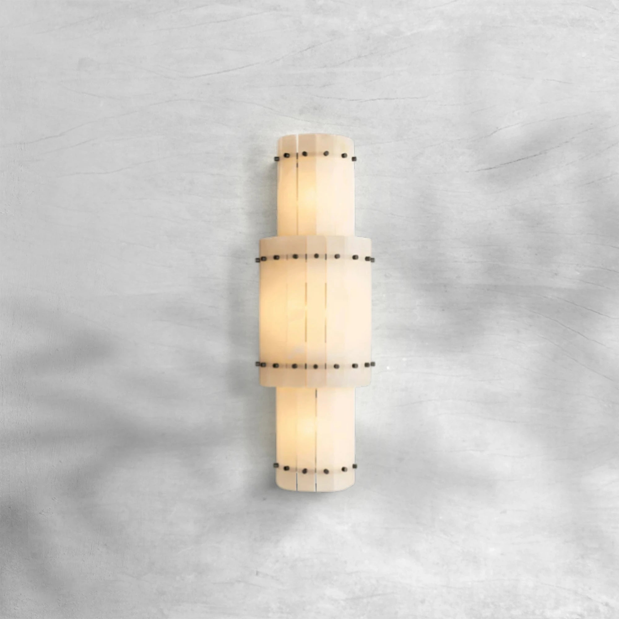 Sun Marcus Alabaster Grand Round Sconce