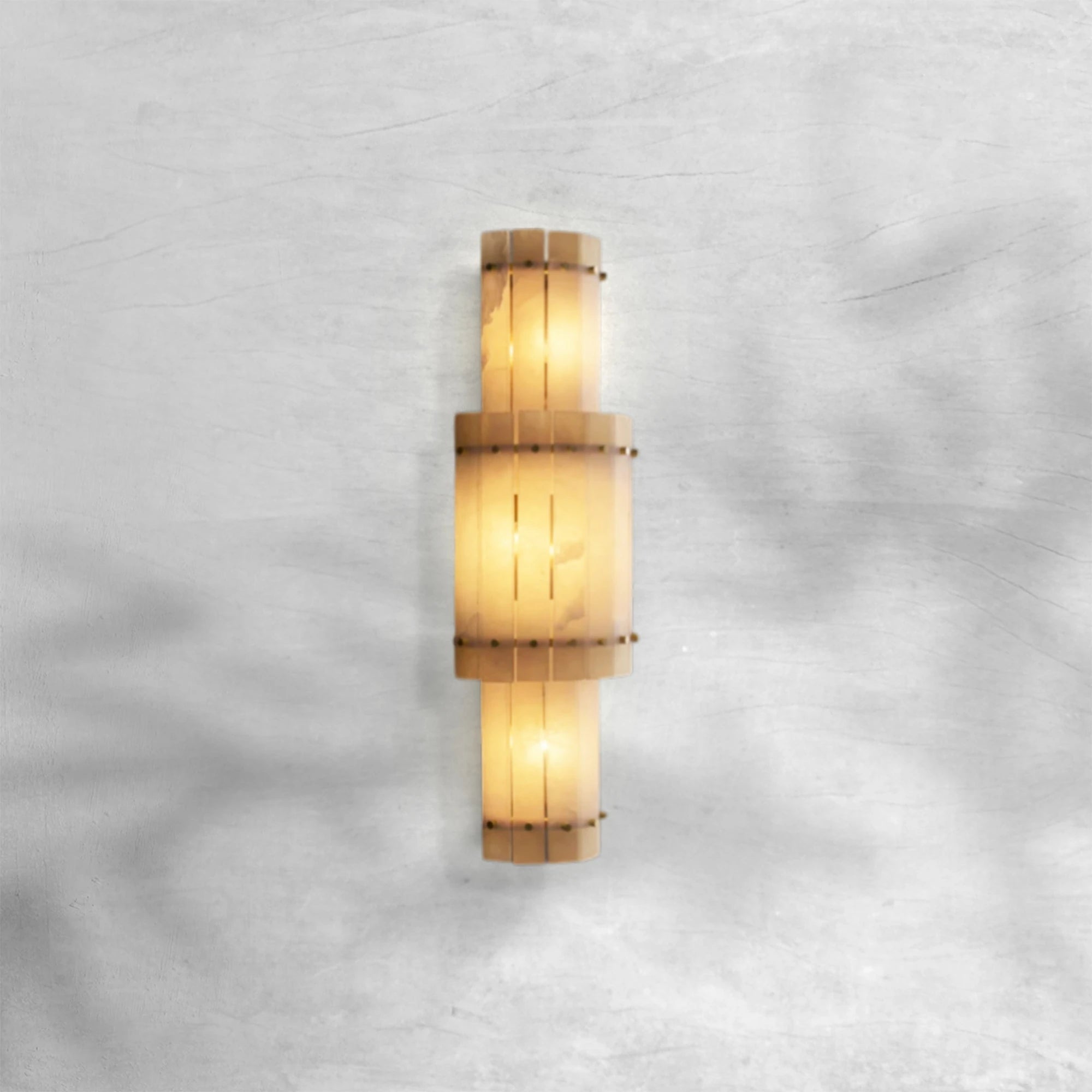 Sun Marcus Alabaster Grand Round Sconce