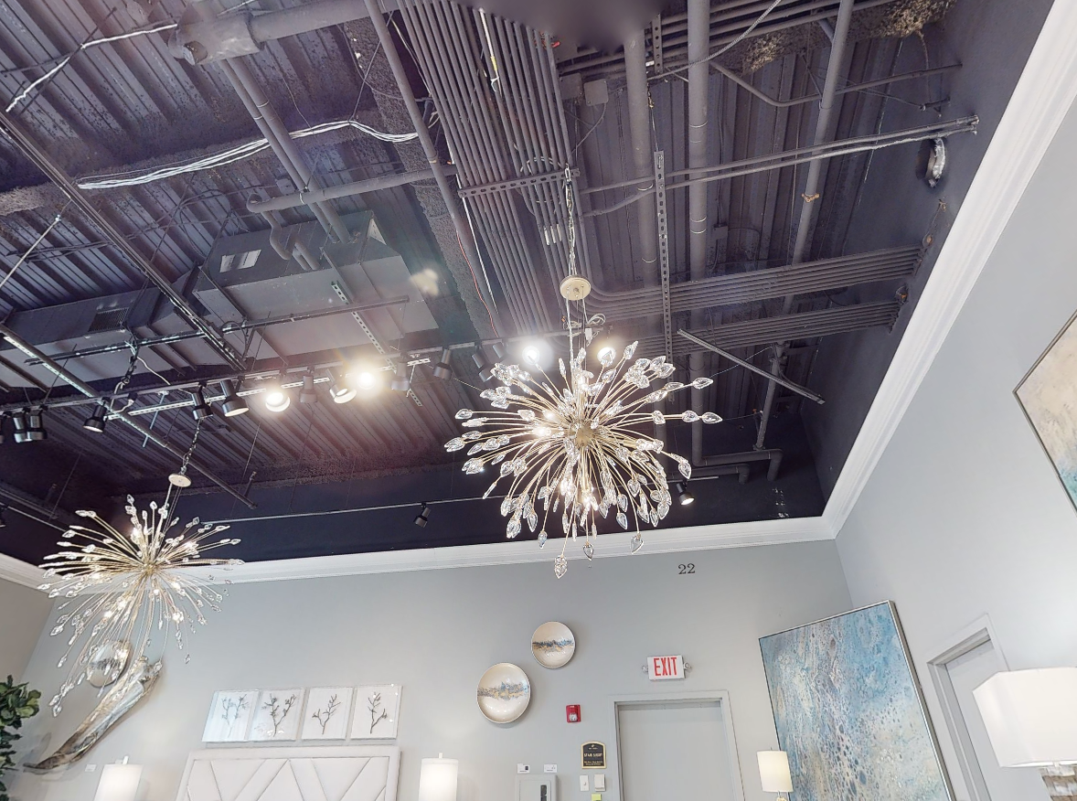 Reveille Crystal Constellation Seven-Light Pendant Chandelier - Merlin Lamps
