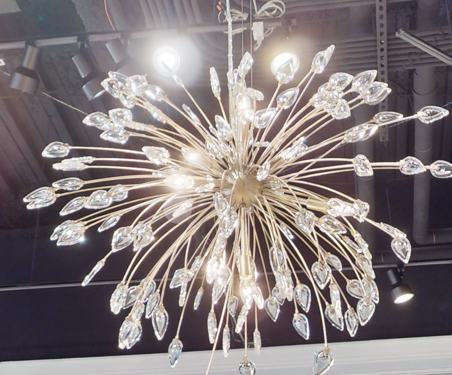 Reveille Crystal Constellation Seven-Light Pendant Chandelier - Merlin Lamps