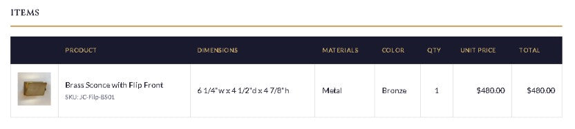 Brass Sconce with Flip Front in Bronze