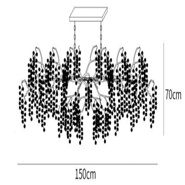 JC Shiro Crystal Chandelier