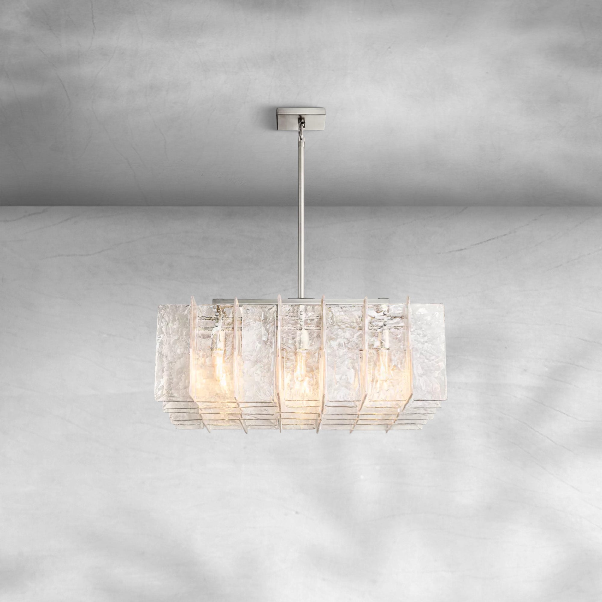 Lattace Square Chandelier 36"