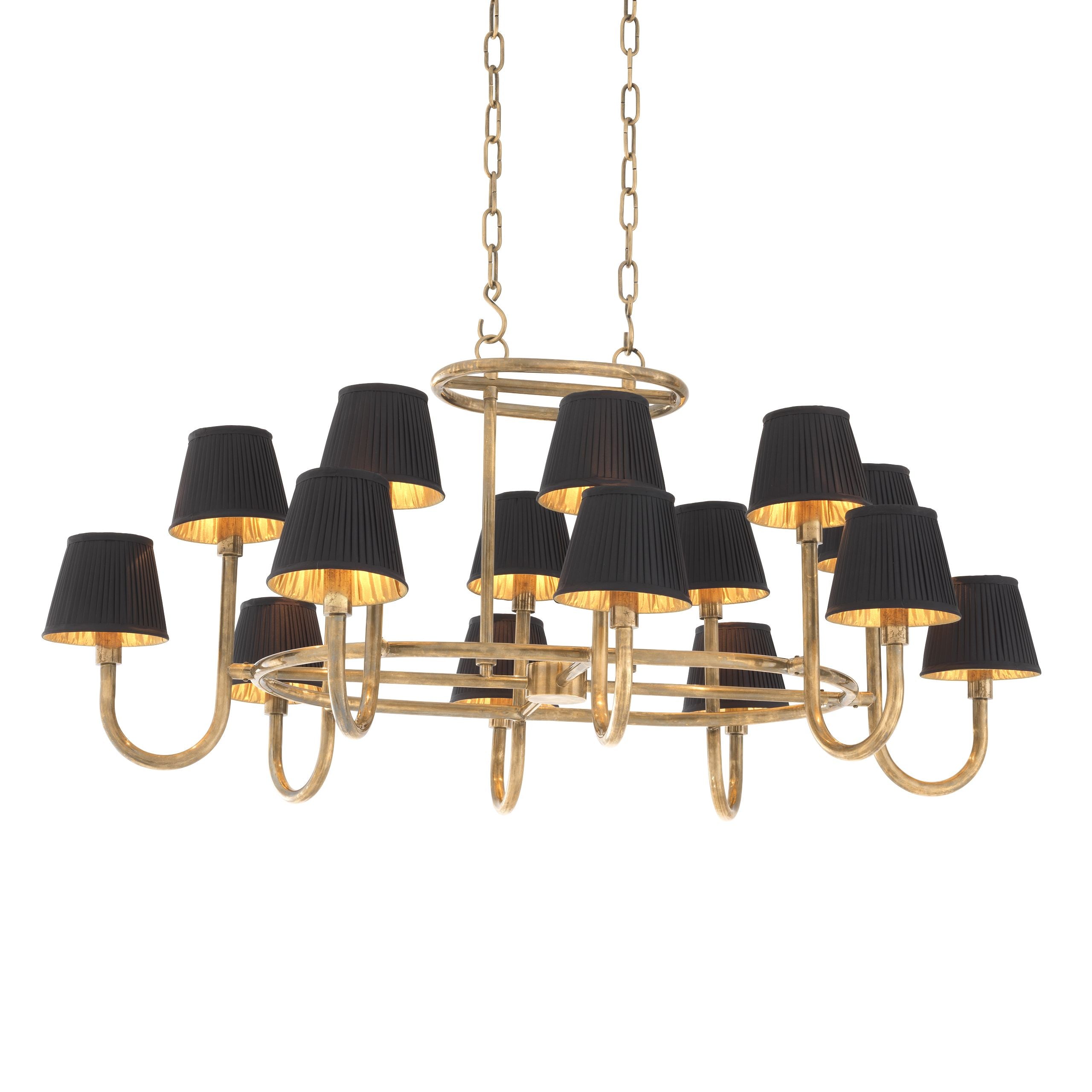 Pluto Modern Brass Chandelier - Brass