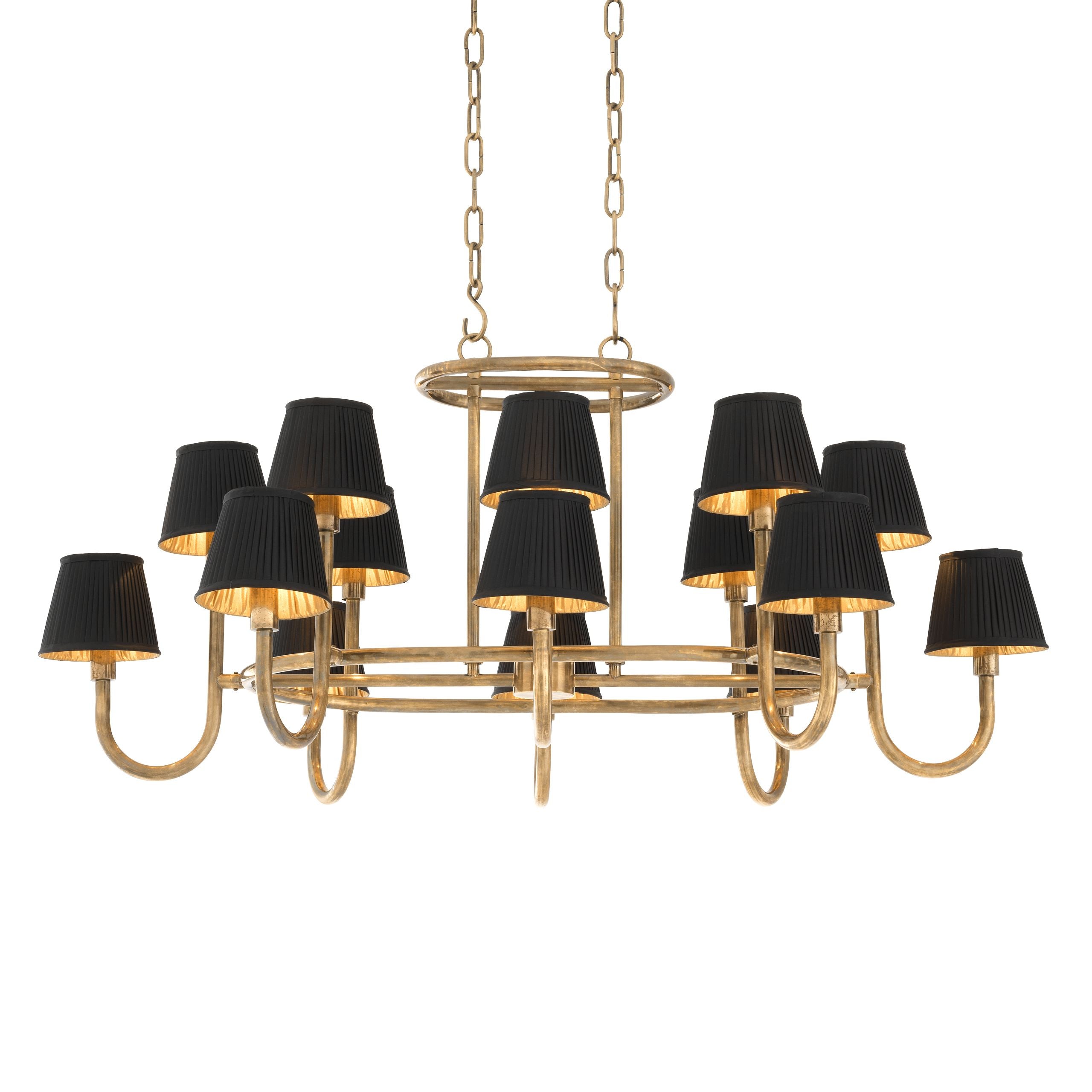 Pluto Modern Brass Chandelier - Brass