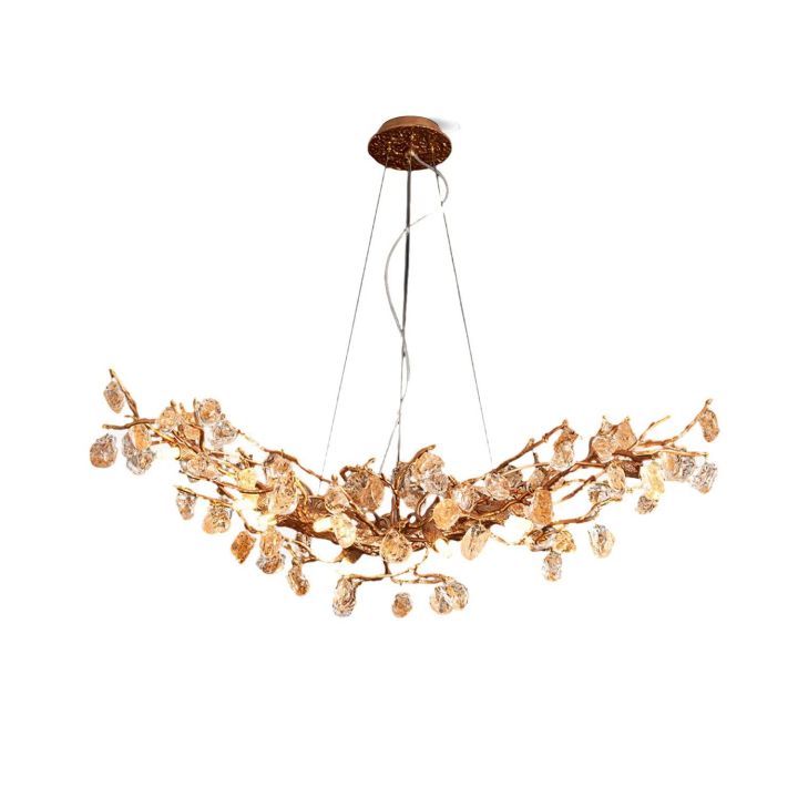 Luxurious Crystal Brass Dining Room Chandelier