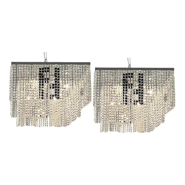 Fendi Modern Square Crystal Chandelier