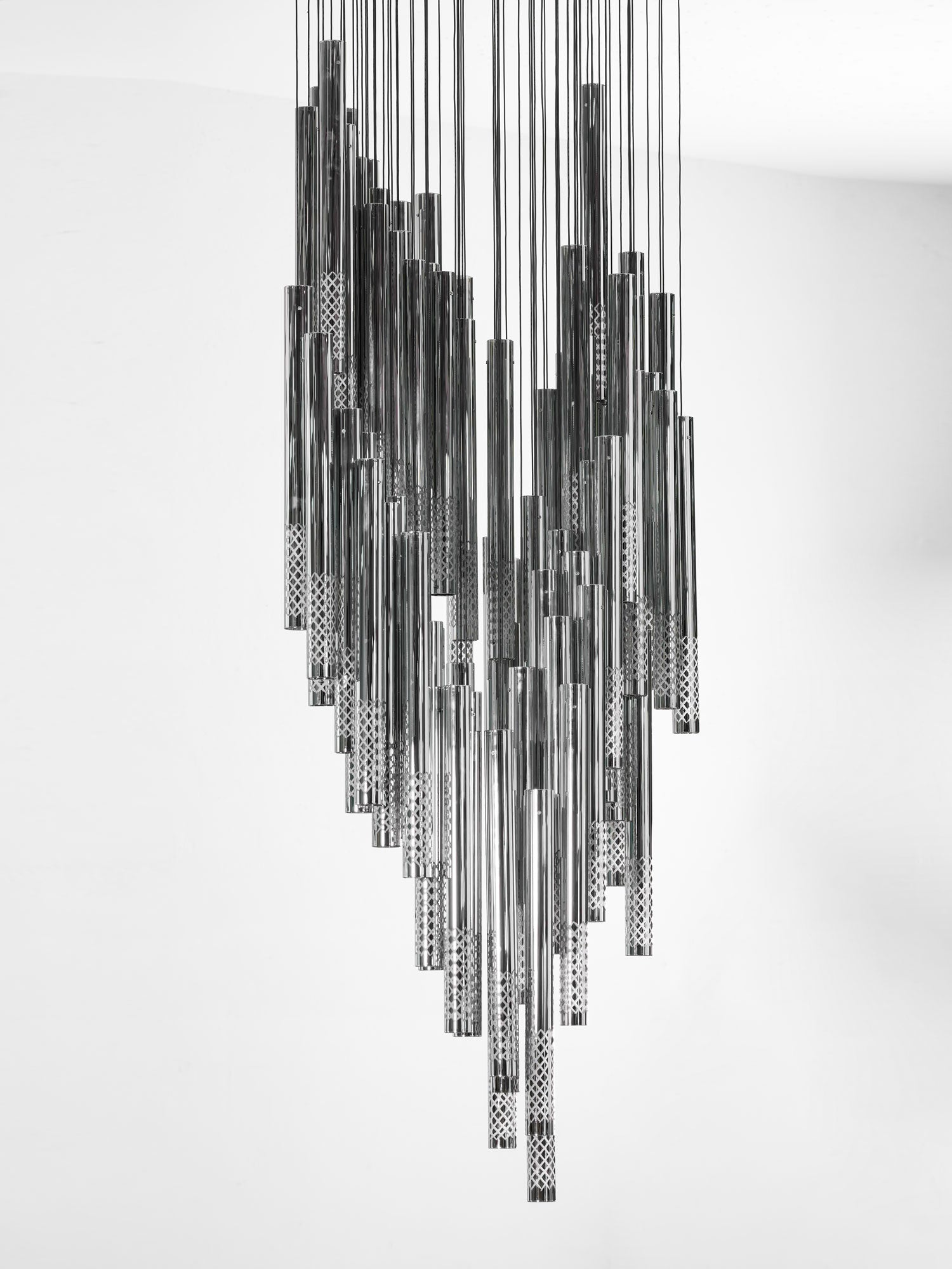 Galaxy Symphony Orchestra Meteor Shower Crystal Spiral Chandelier