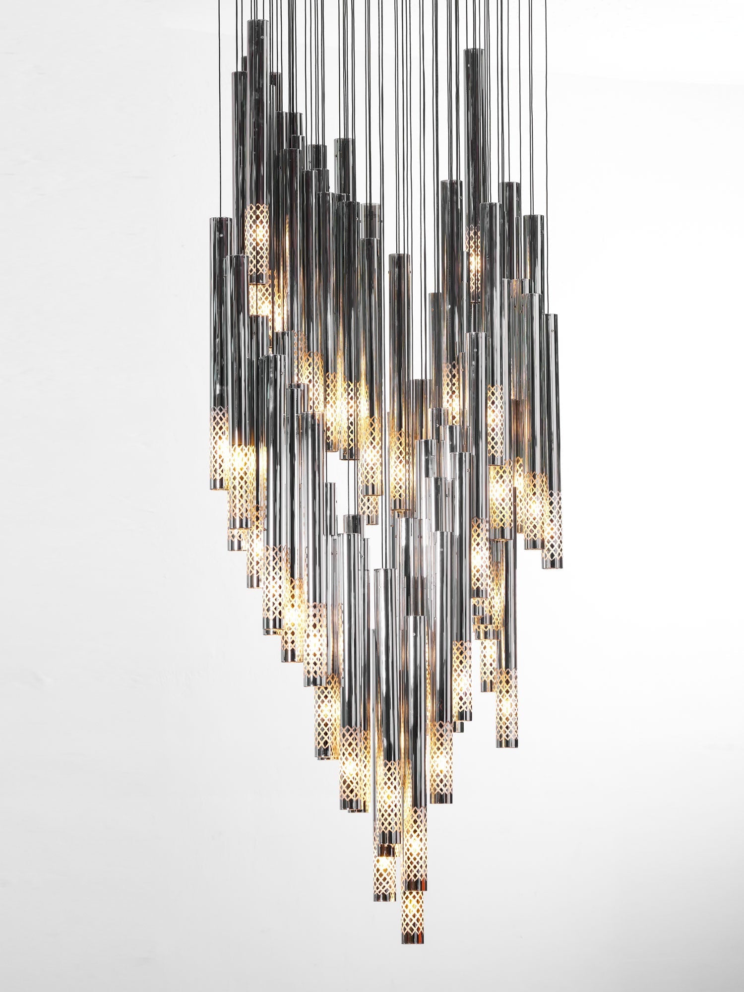 Galaxy Symphony Orchestra Meteor Shower Crystal Spiral Chandelier