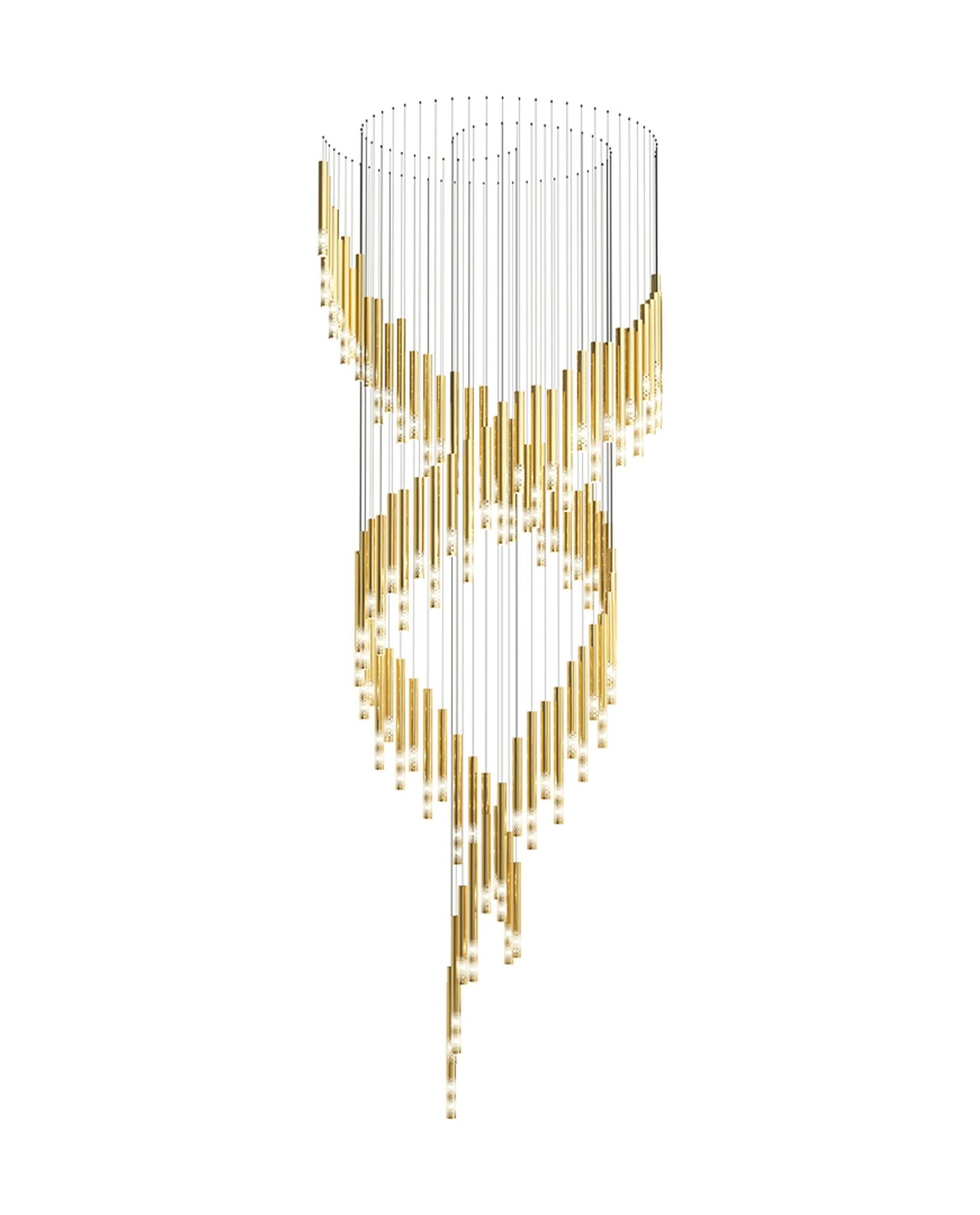 Galaxy Symphony Orchestra Meteor Shower Crystal Spiral Chandelier
