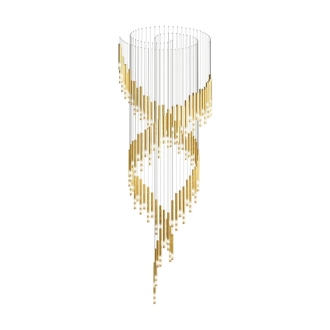 Galaxy Symphony Orchestra Meteor Shower Crystal Spiral Chandelier