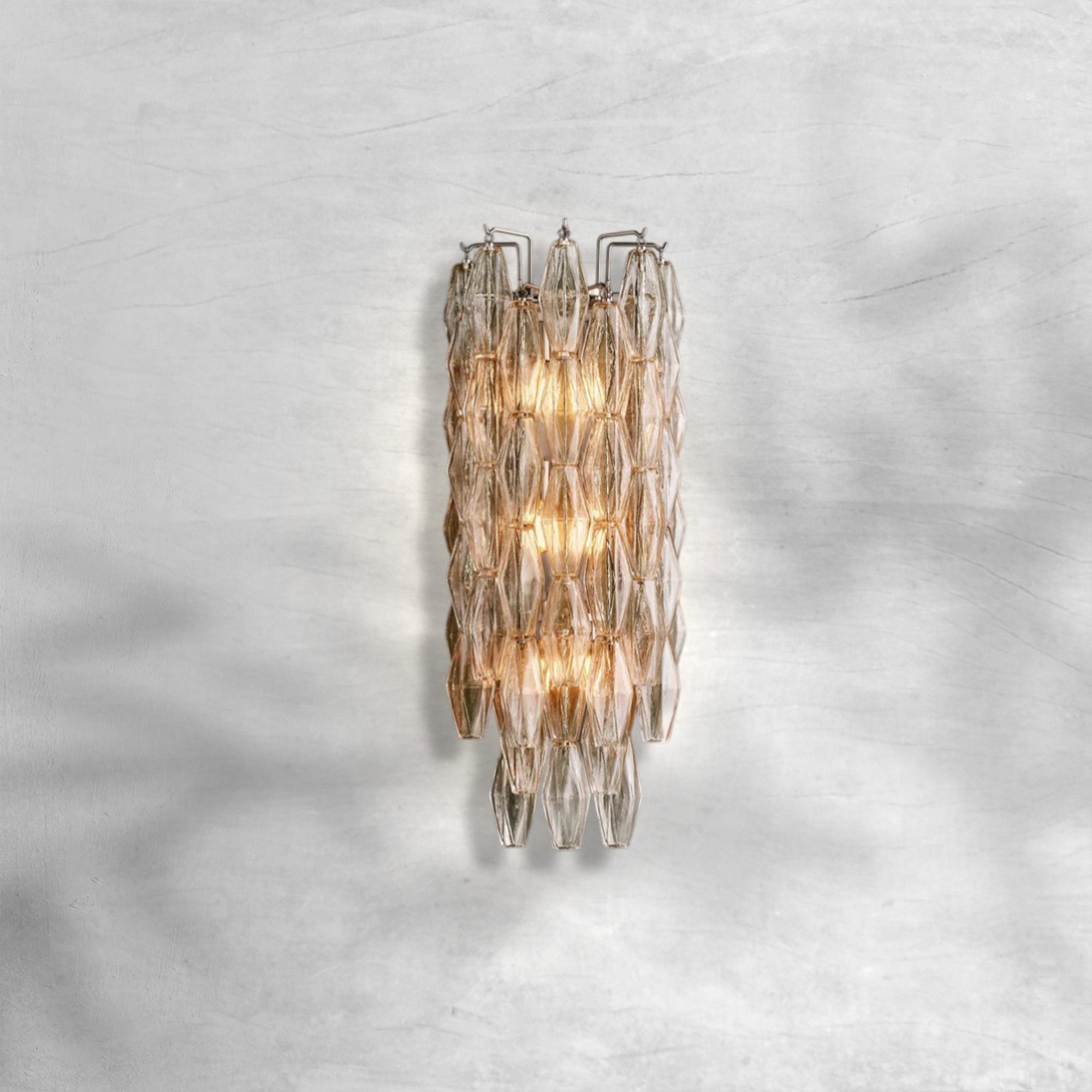 Chiaravalle Glass Short Wall Sconce