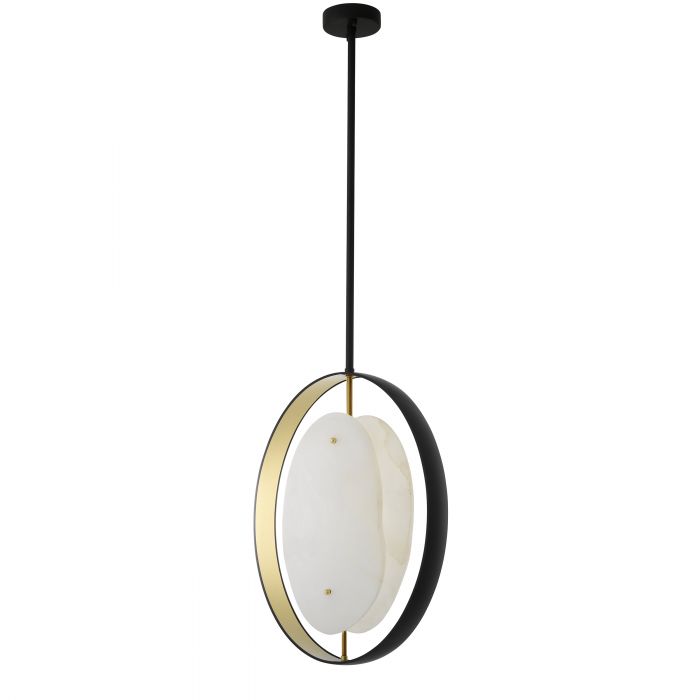 Trissoni Modern Chandelier - Gunmetal & Gold