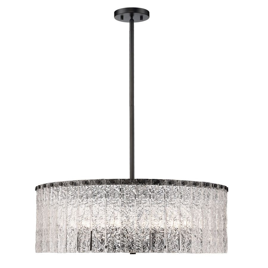 JC Z-Lite Round Glass Chandelier