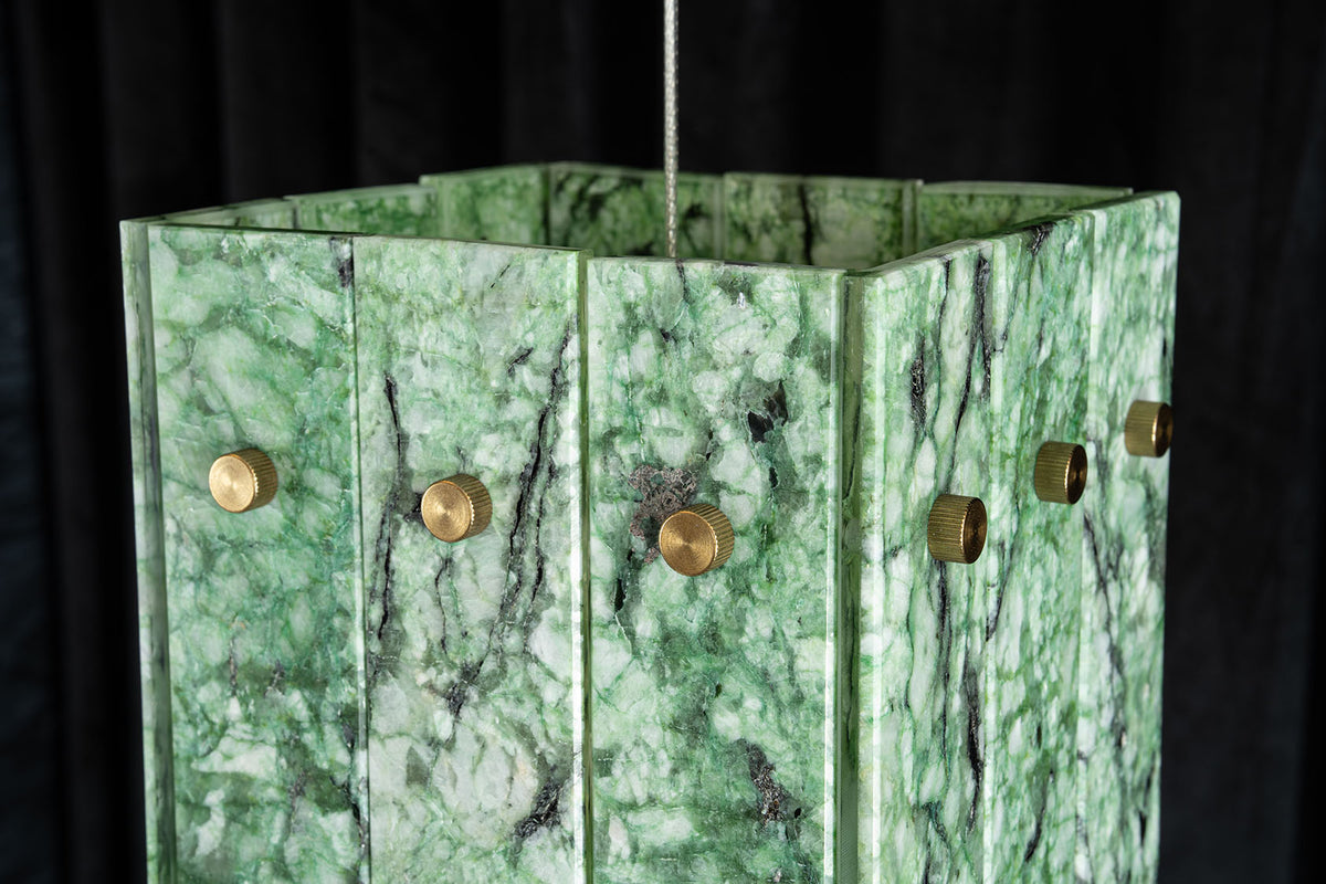 Modern Faceted Luxury stone Pendant Light