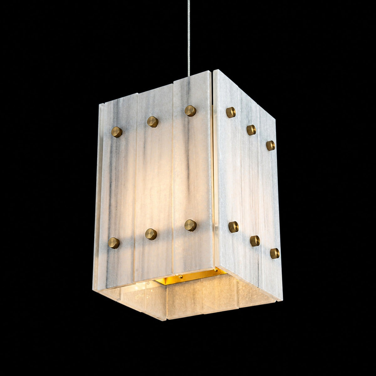Modern Faceted Luxury stone Pendant Light