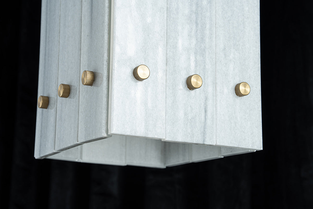 Modern Faceted Luxury stone Pendant Light