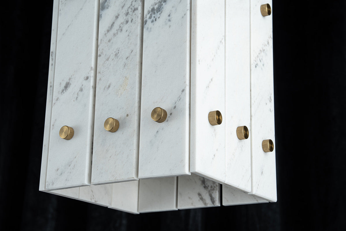 Modern Faceted Luxury stone Pendant Light