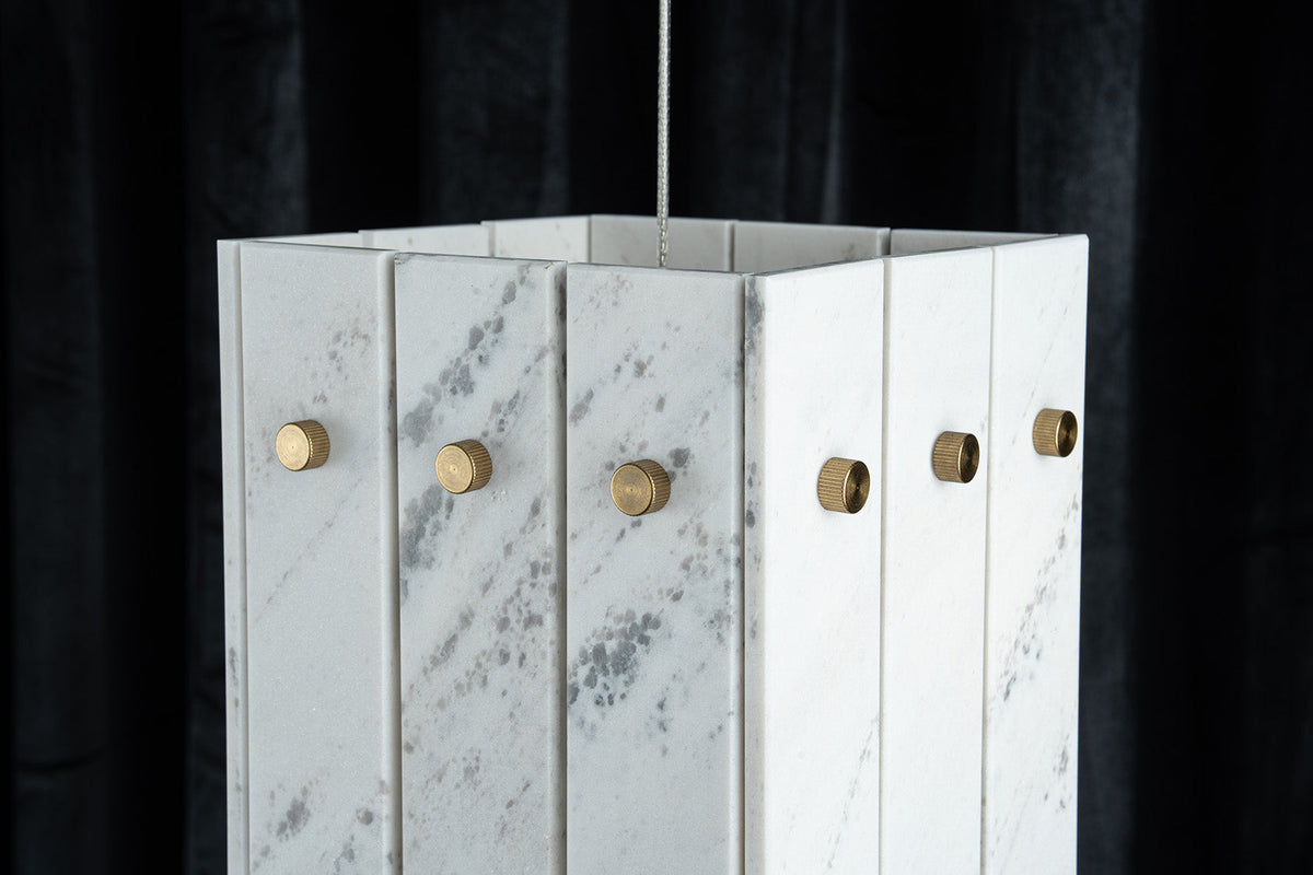 Modern Faceted Luxury stone Pendant Light
