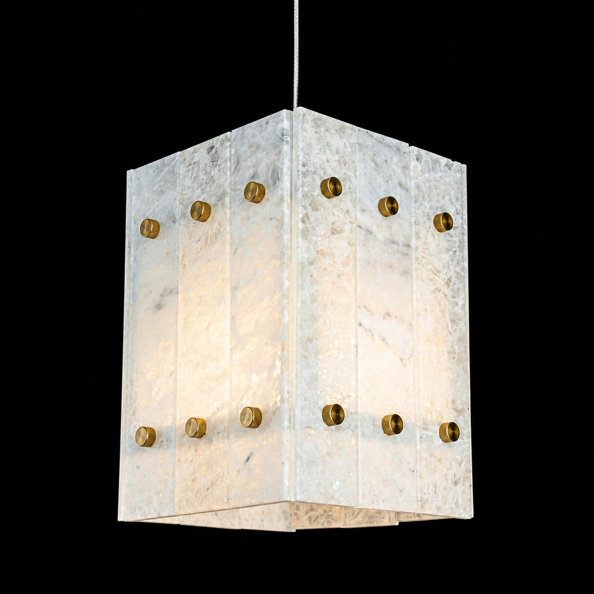 Modern Faceted Luxury stone Pendant Light