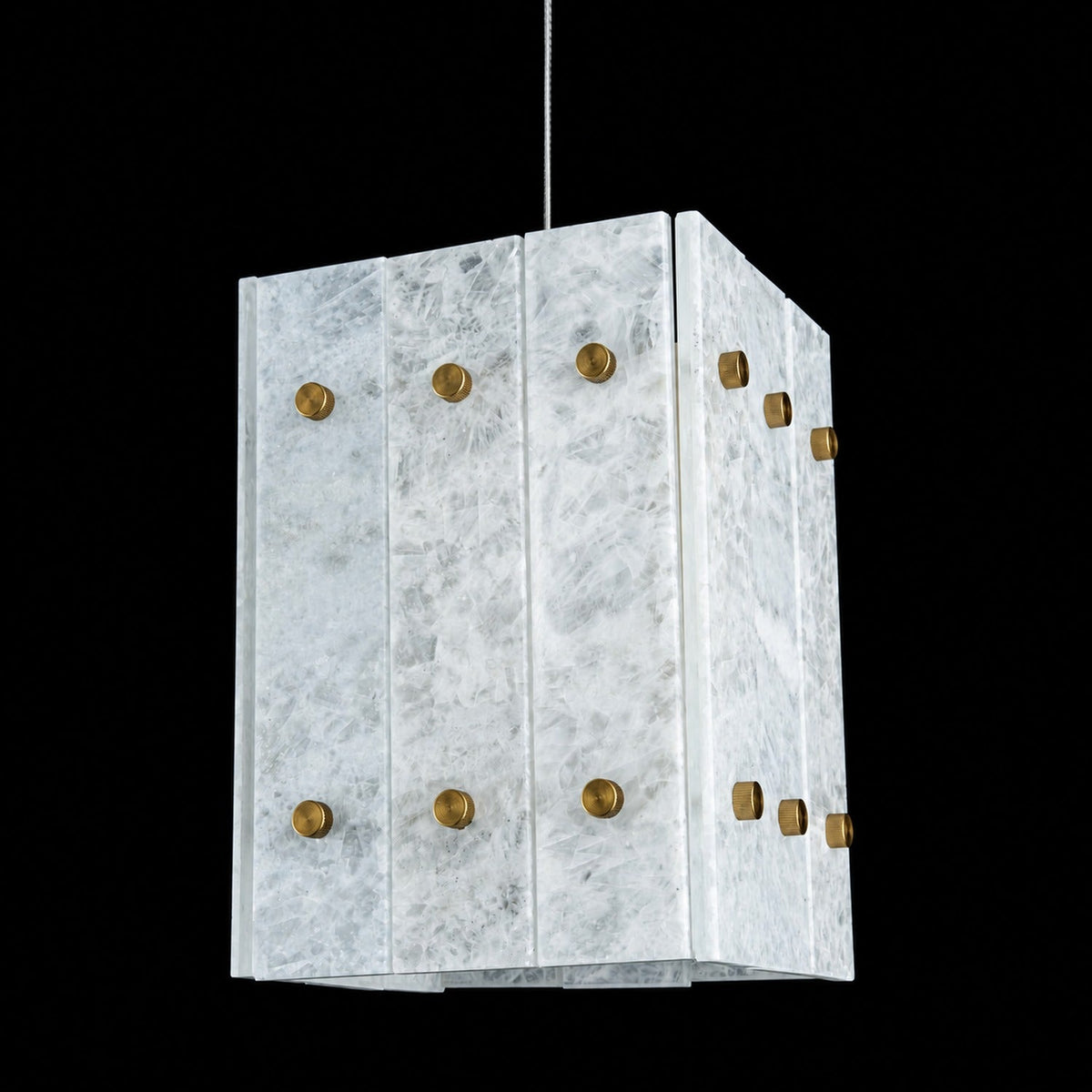 Modern Faceted Luxury stone Pendant Light