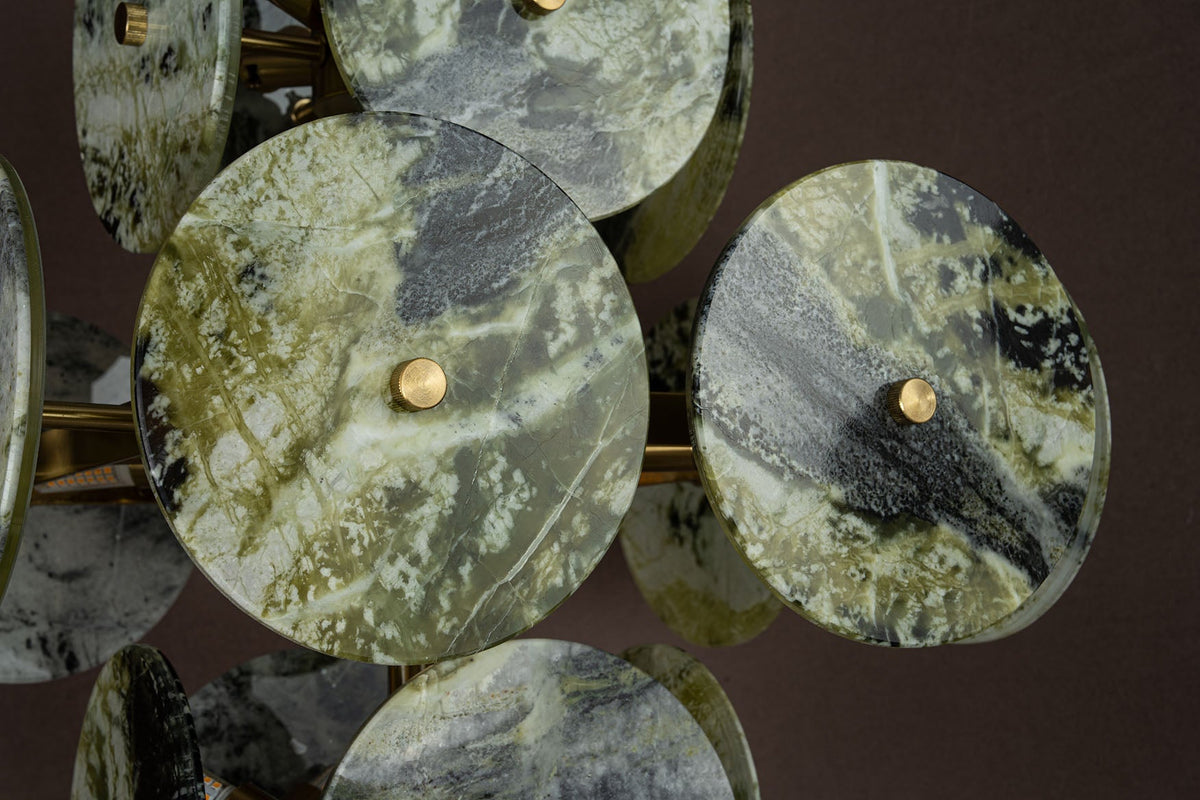 Modern Sculptural Luxury stone Cluster Chandelier