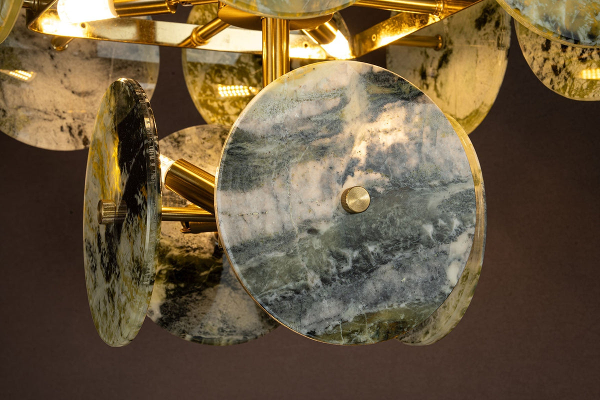 Modern Sculptural Luxury stone Cluster Chandelier