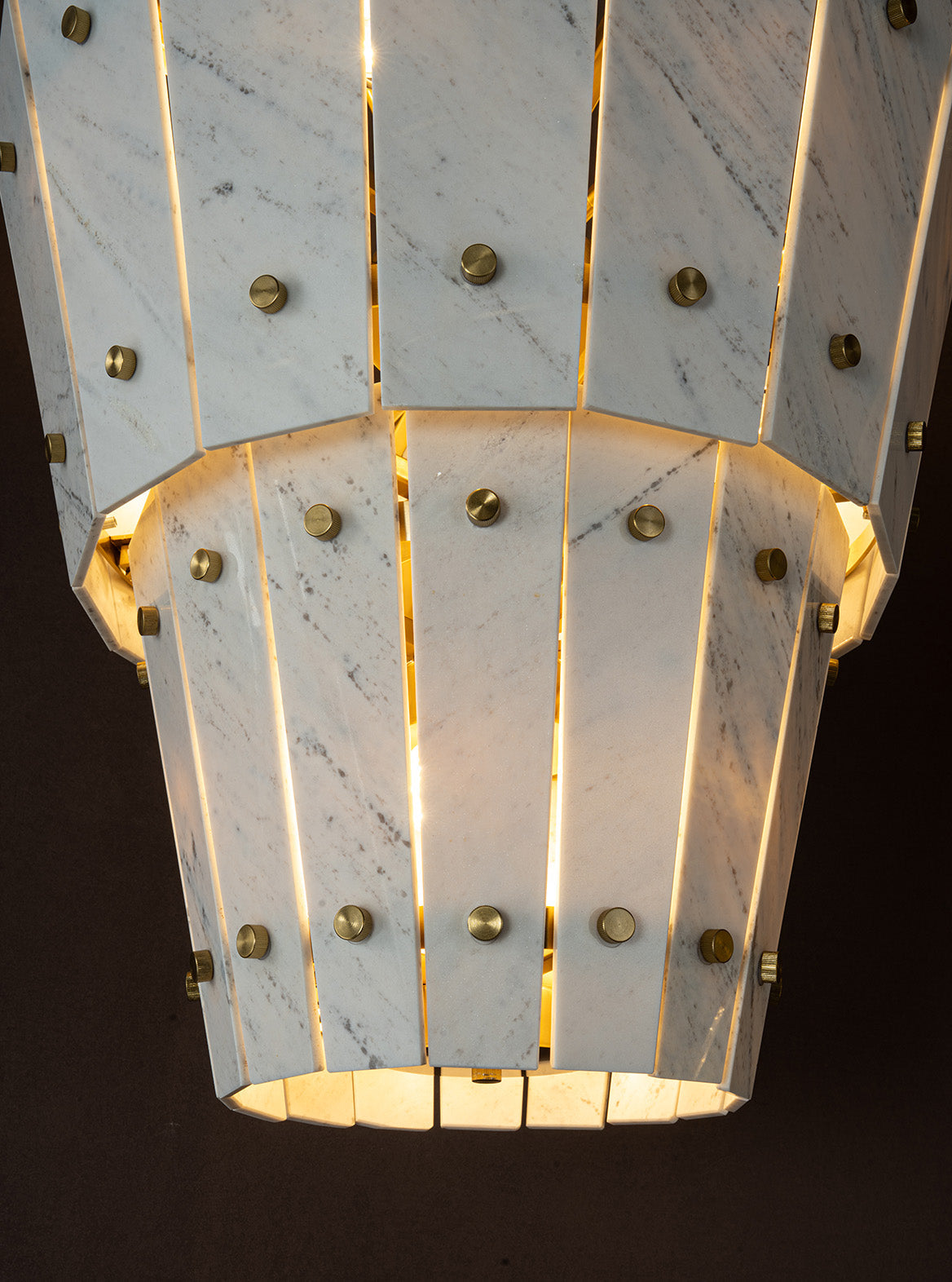 Modern Tapered Luxury stone Chandelier
