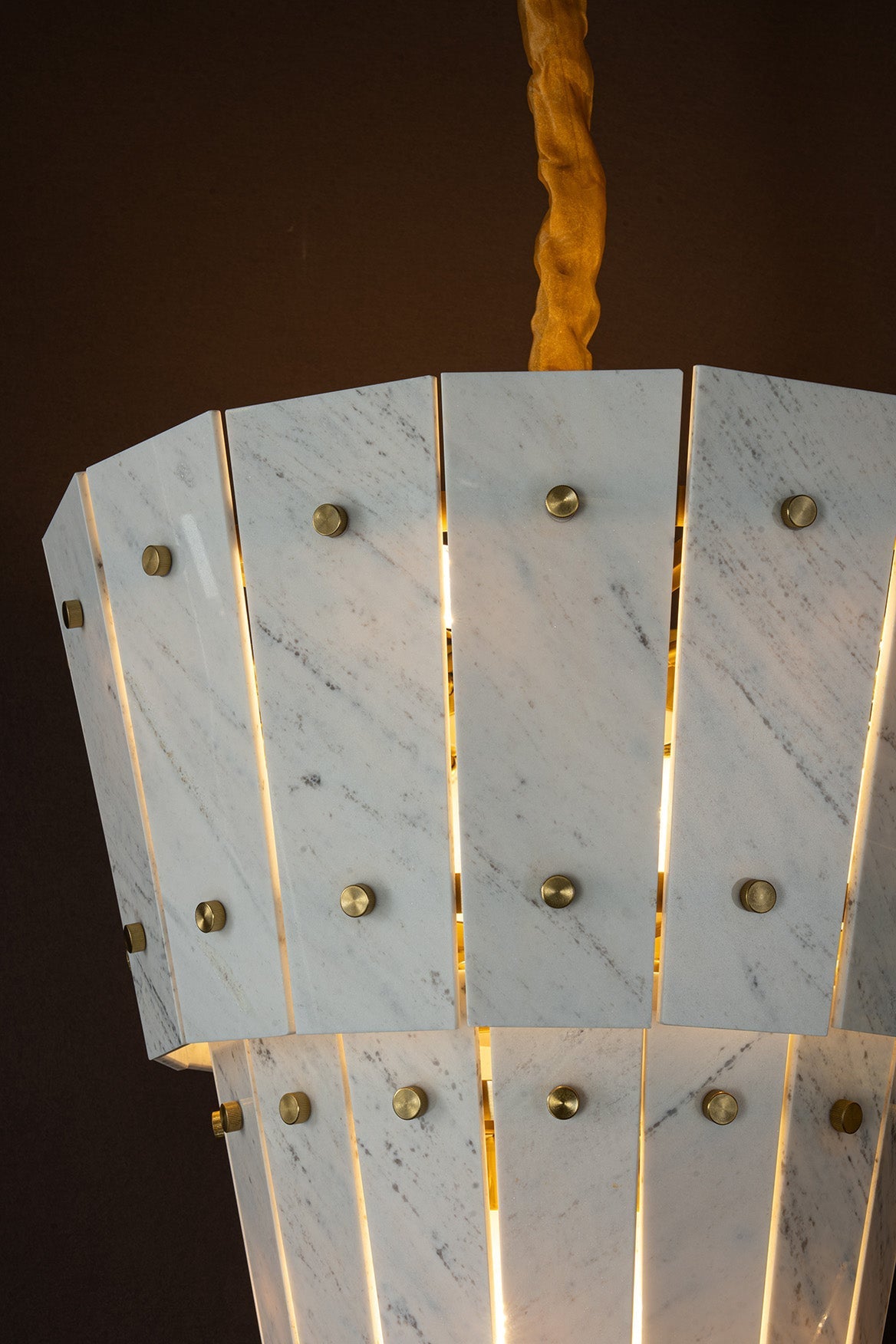 Modern Tapered Luxury stone Chandelier