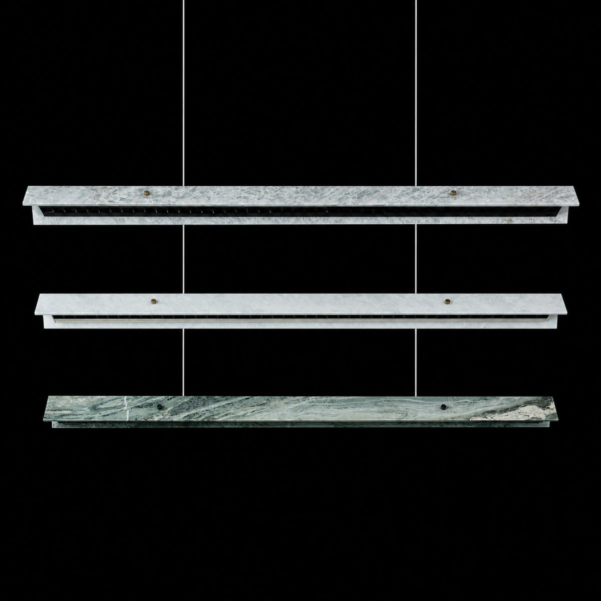 Modern Slim Luxury stone Linear LED Pendant Light