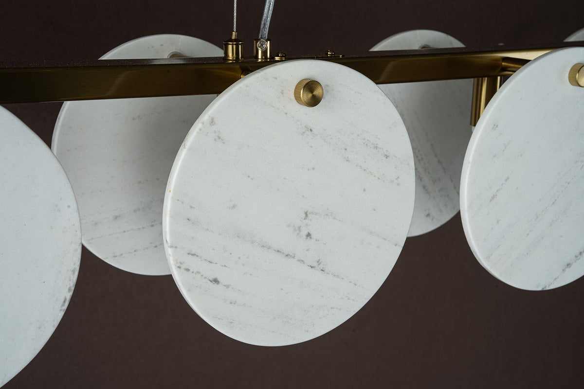 Modern Sculptural Luxury stone Linear Chandelier