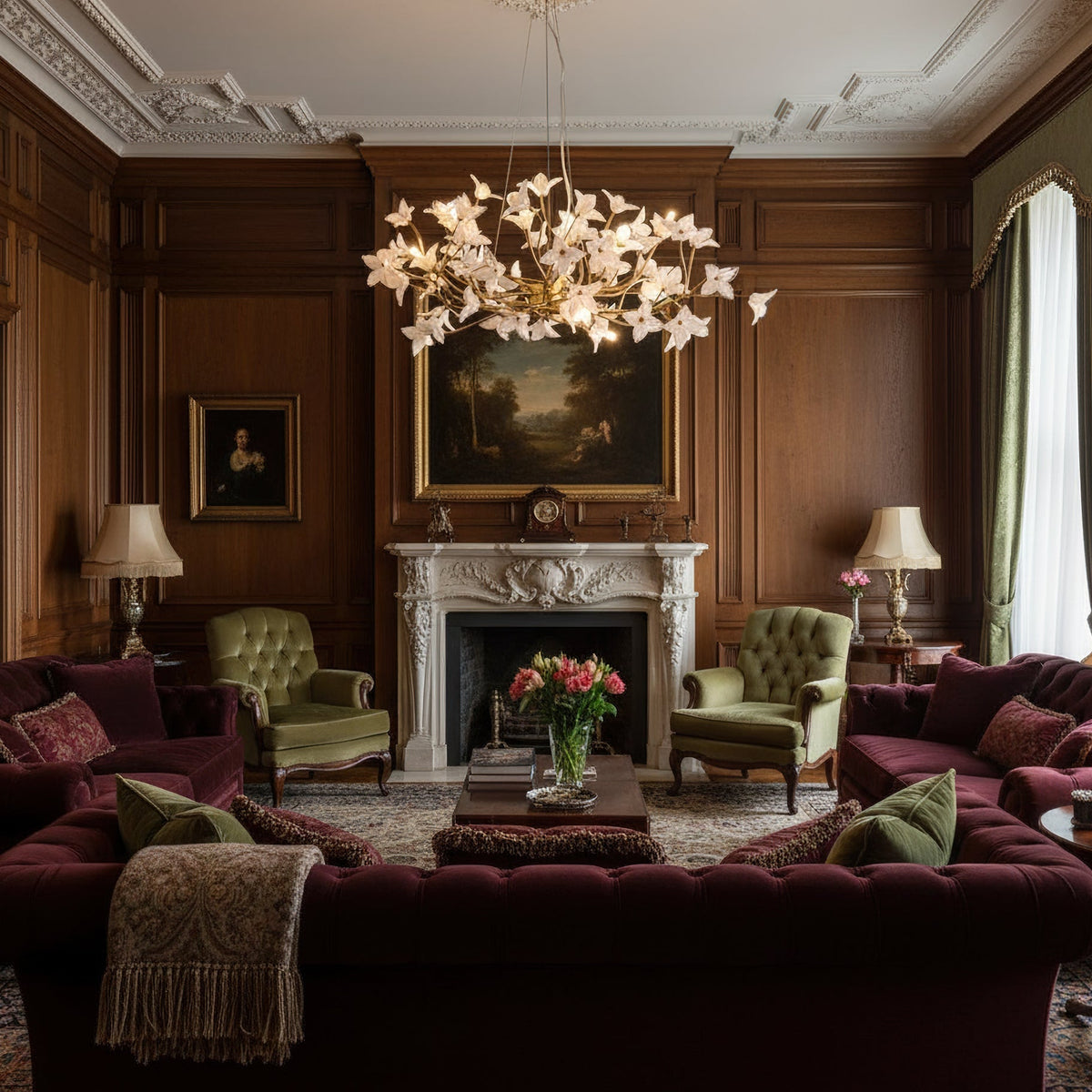 Veitchii Flower Branch Chandelier