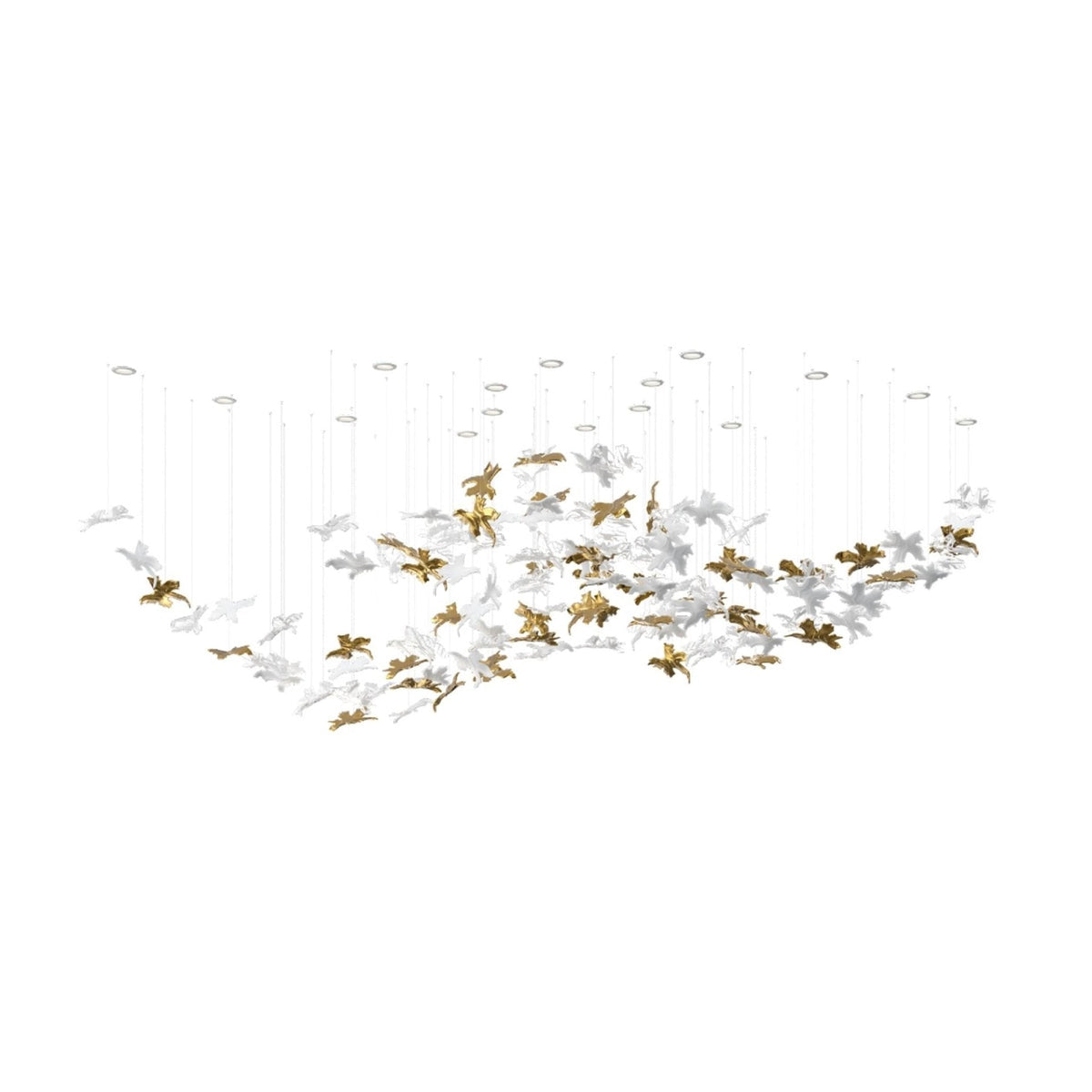 Vine Meteor Shower Crystal Spiral Chandelier
