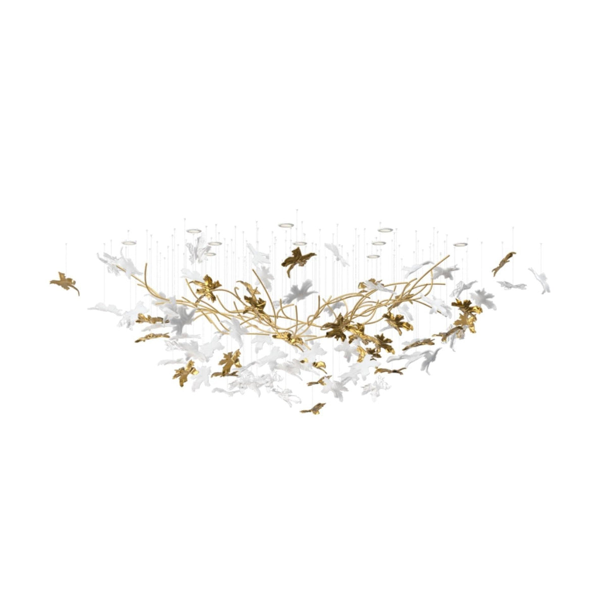Vine Meteor Shower Crystal Spiral Chandelier