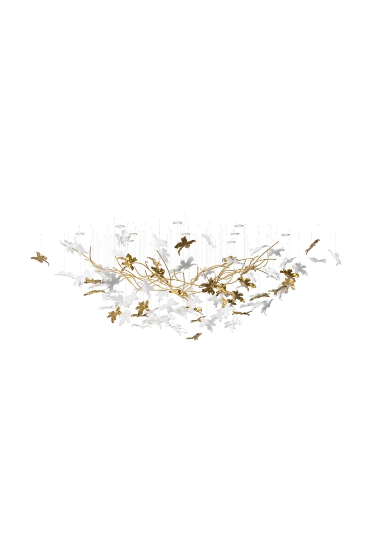 Vine Meteor Shower Crystal Spiral Chandelier
