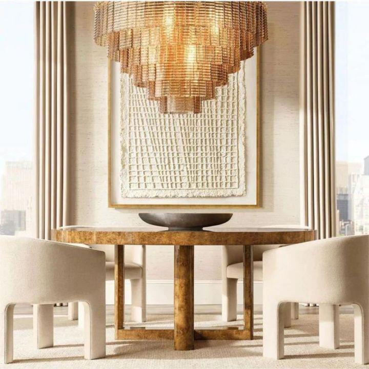 Selene Clear Glass Round Chandelier 41"