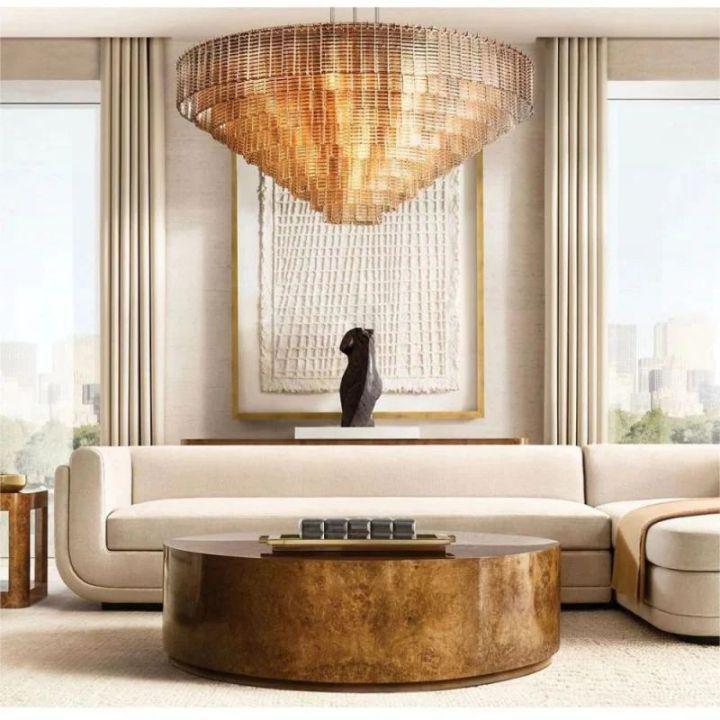 Selene Clear Glass Round Chandelier 52"