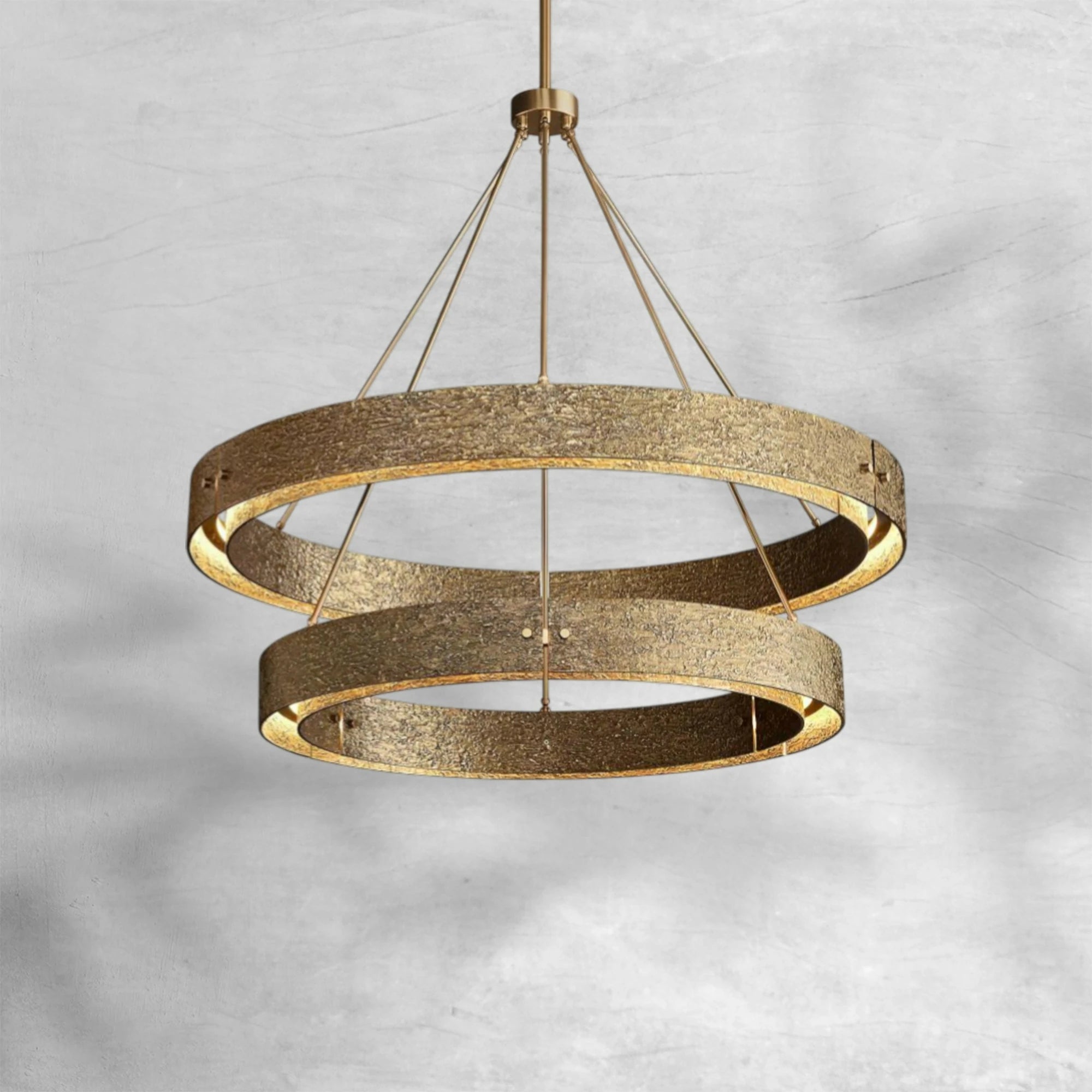 Veuvery Two-Tier Round Chandelier D 60"