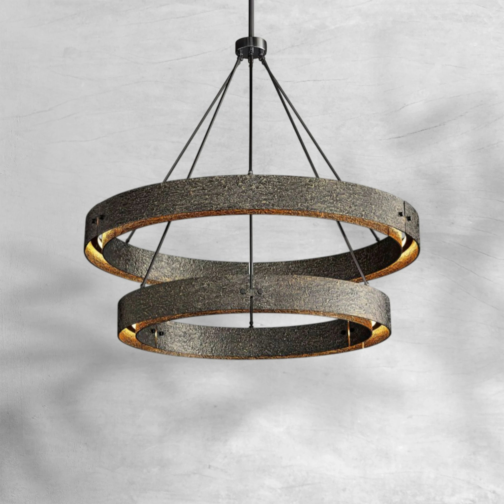 Veuvery Two-Tier Round Chandelier D 60"