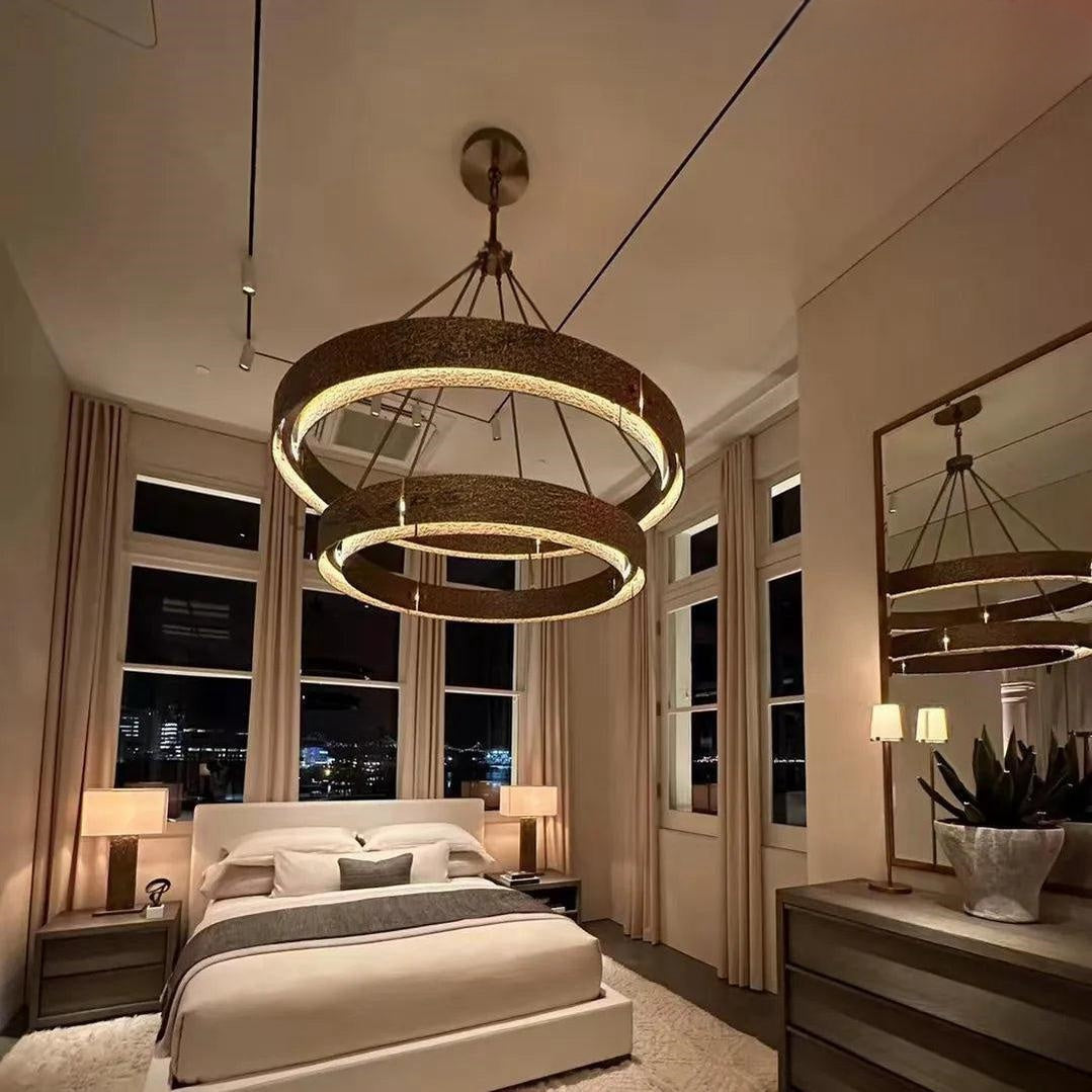 Vion Two-Tier Round Chandelier D 60"