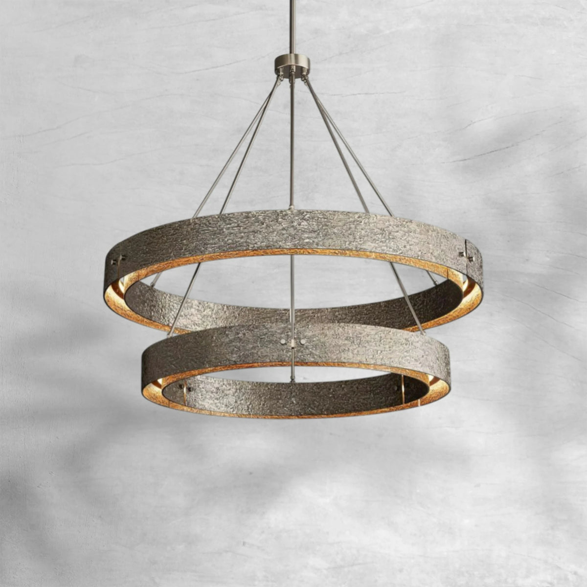 Vion Two-Tier Round Chandelier D 60"