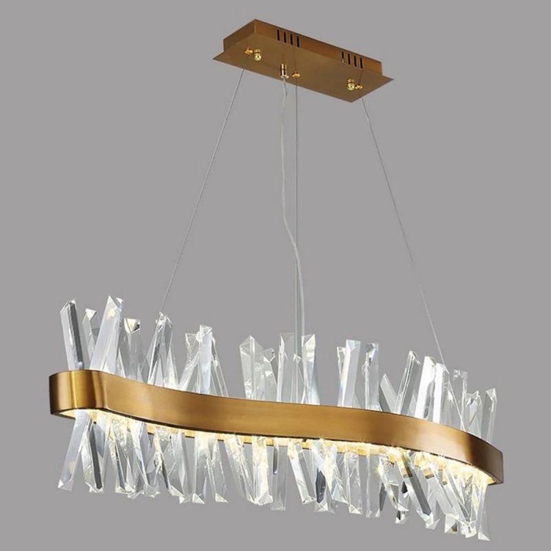 JC Wave Crystal Chandelier
