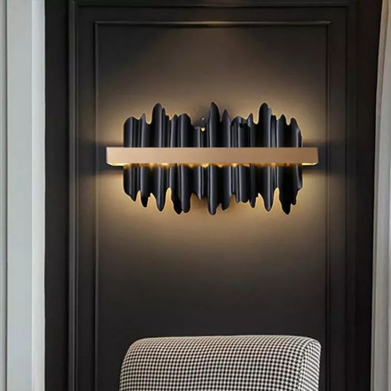 JC Wave Modern Sculpture Wall Sconce