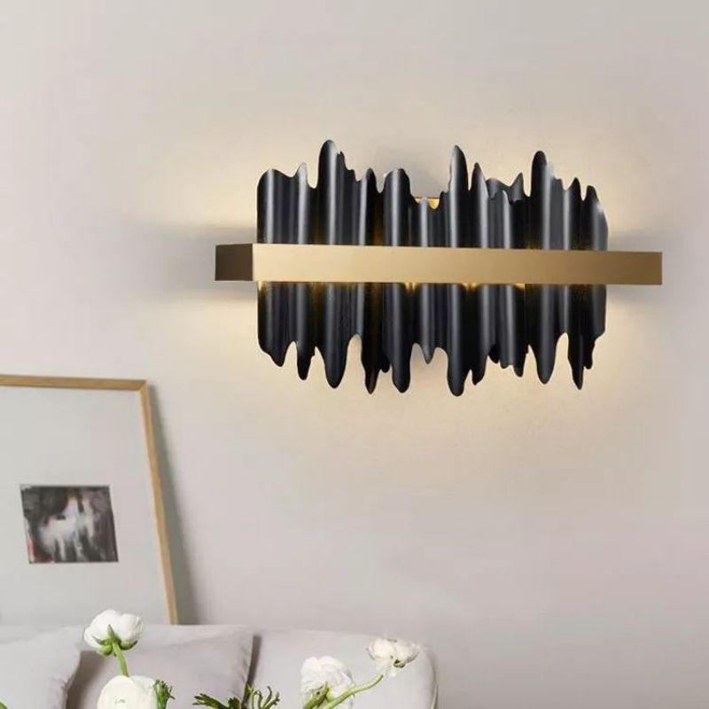 JC Wave Modern Sculpture Wall Sconce