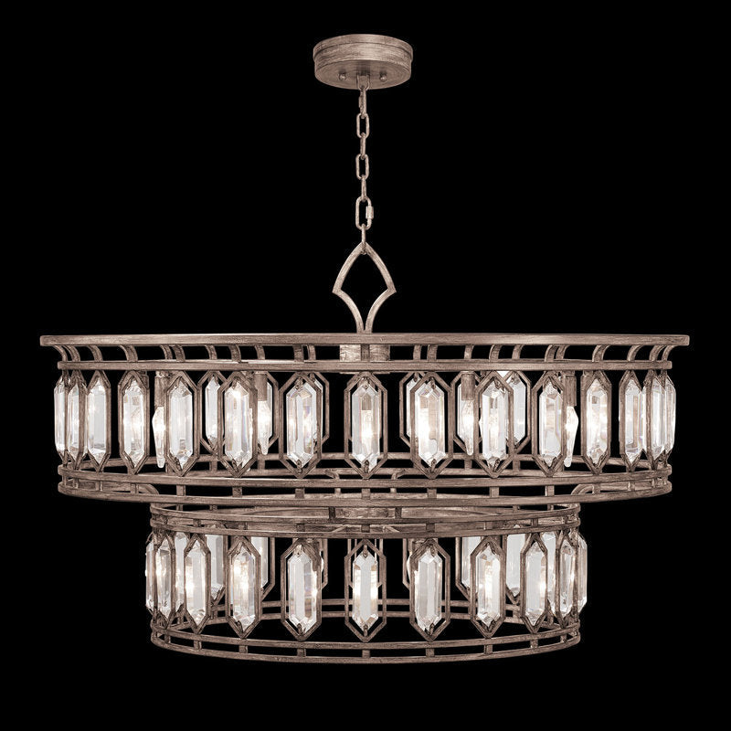 Westminster 20-Light Unique Tiered Chandelier with Crystal Accents